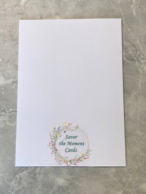 Sweetest Day Card, Handmade Embossed Floral Card, All Occasion Card, 5 x 7 Blank Greeting Card with White Envelope, Sentiment May be Added - image6